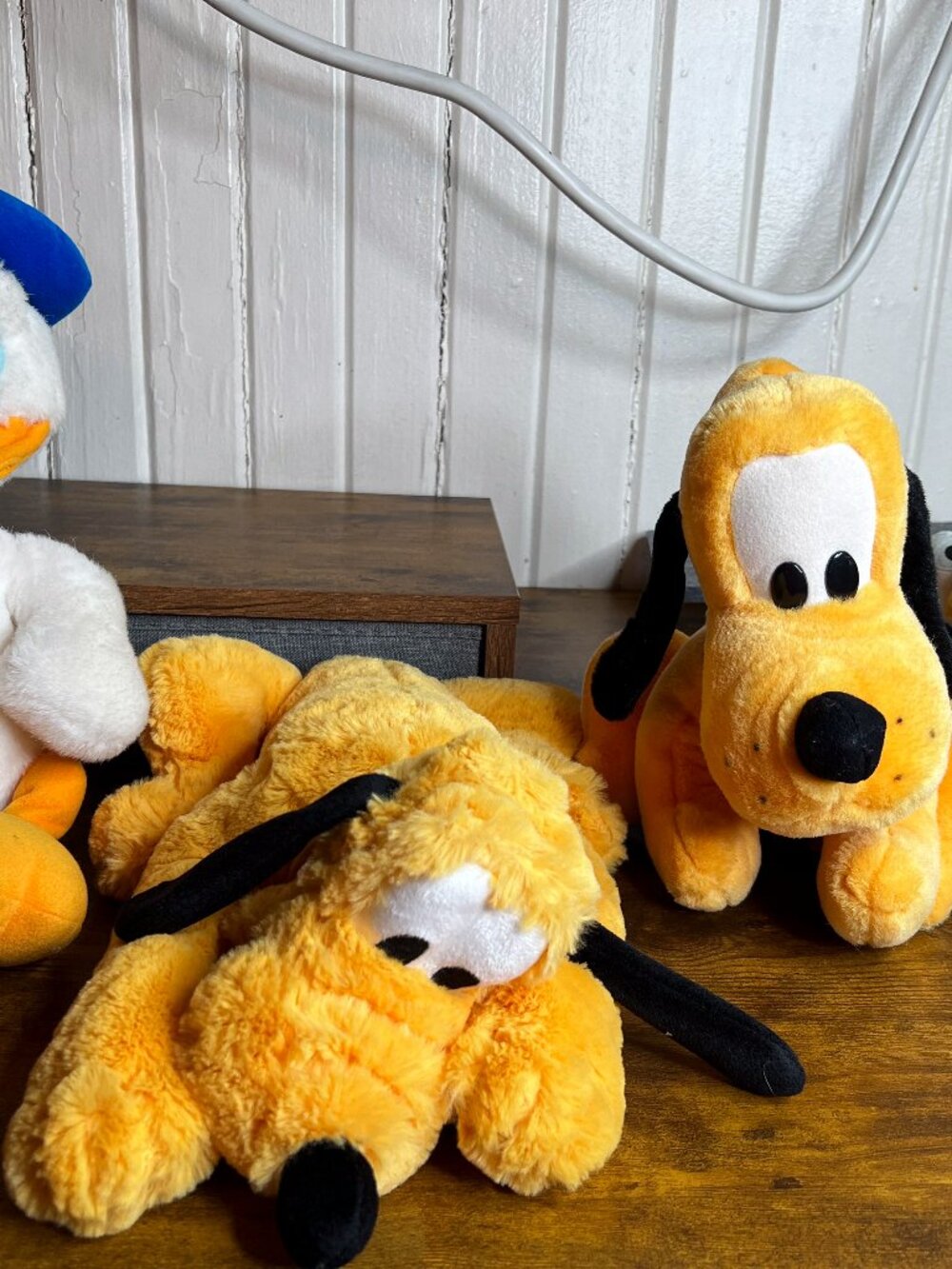 Disney Plush Set Vintage Pluto Disneyland WDW Donald Duck Disney Store Beanbag